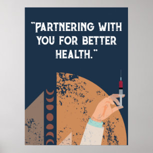 Anpassa offerter för sjukhus, medicinska center poster