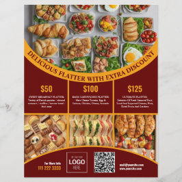 Anpassa online den här Eleganten Livsmedelsmeny oc