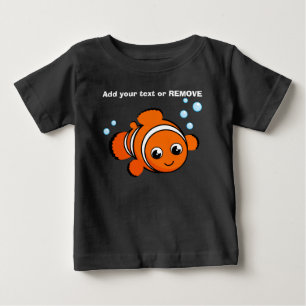 Anpassa, orange söt kronfisk, tecknadens utformni t shirt