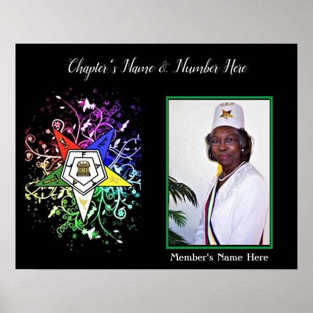 Anpassa Östra Star Photo Poster (Framsidan)