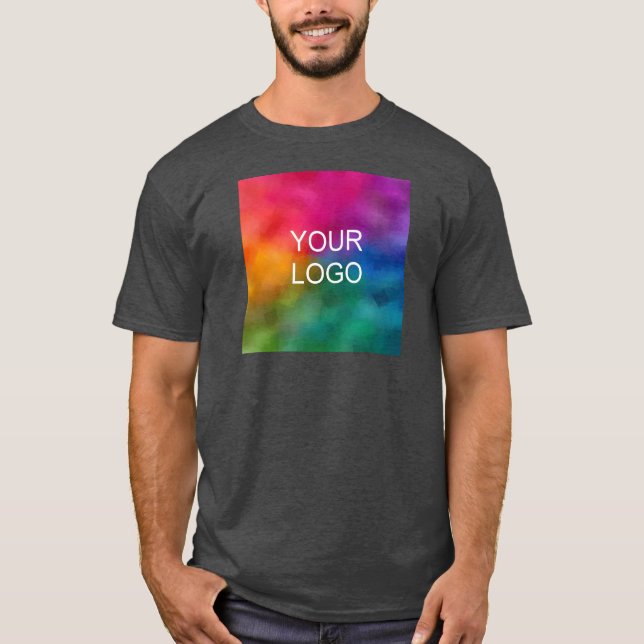 Anpassa överföring av Färg-mall för träkol T Shirt (Framsida)