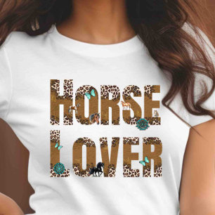 Anpassa på hästälskare t shirt