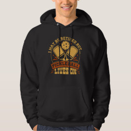 Anpassa på Pension Pickleball på baksidan av Namn Hoodie