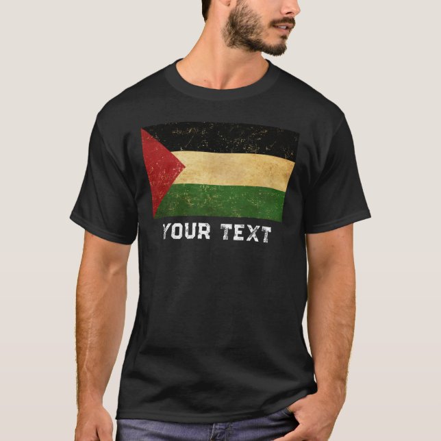 Anpassa palestinsk Vintage T Shirt (Framsida)