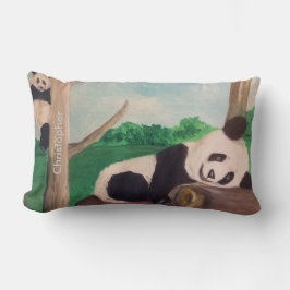 Anpassa Panda Bear Kids Gift Pillow Lumbarkudde