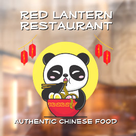 Anpassa Panda Bear Noodles kinesiska Restaurant