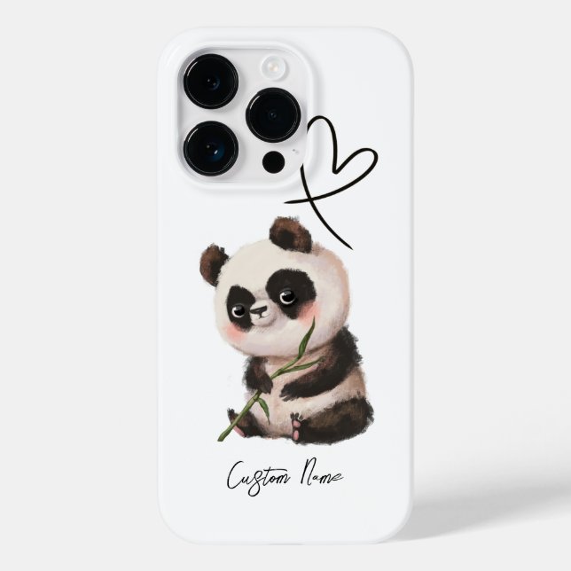 Anpassa Panda Phone Case (Baksida)