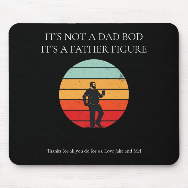 Anpassa Pappa Bod Mouse Pad Musmatta (Framsidan)