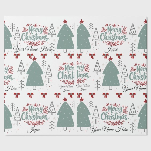 Anpassa Papper julafton. Presentpapper (Seam)