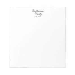 Anpassa par efternamn, år, företag anteckningsblock