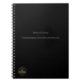 Anpassa Paranormal Utredningsloggbok Anteckningsbok