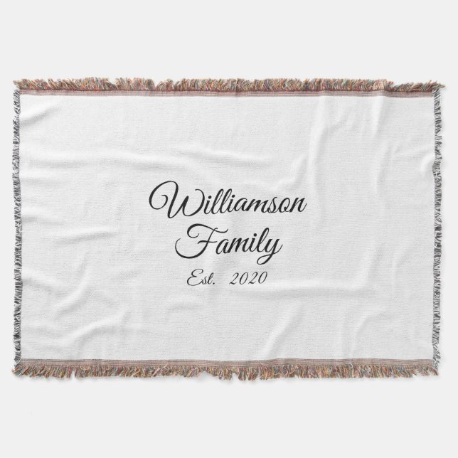 Anpassa parets efternamn, år, nummer filt (Framsidan)