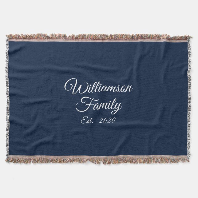 Anpassa parets efternamn, år, nummerflotta filt (Framsidan)