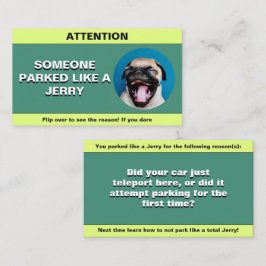 Anpassa parkerat som en Jerry, rolig parkering sko