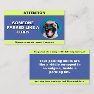 Anpassa parkerat som en Jerry, rolig parkering sko