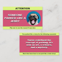 Anpassa parkerat som en Jerry, rolig parkering sko