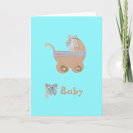 Anpassa Peach färg baby barnvagn Kort