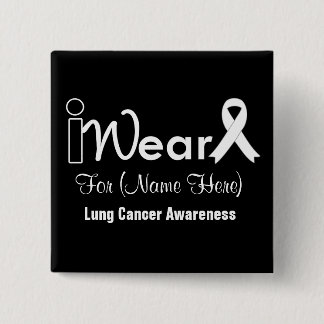 Anpassa Pearl Ribbon Lung Cancer Knapp