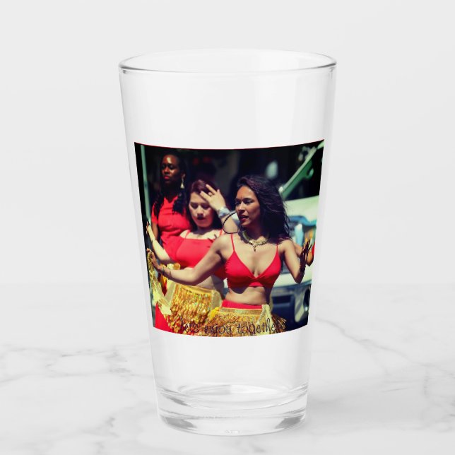 Anpassa Perfekten 16oz Glass Kopp - Snyggt (Framsida)