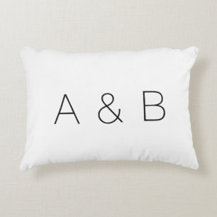 Anpassa, personifiera alfabet initial monogram prydnadskudde