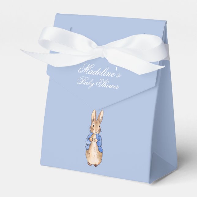 Anpassa Peter till Rabbit Baby Shower Presentaskar (Framsidan Sidan)