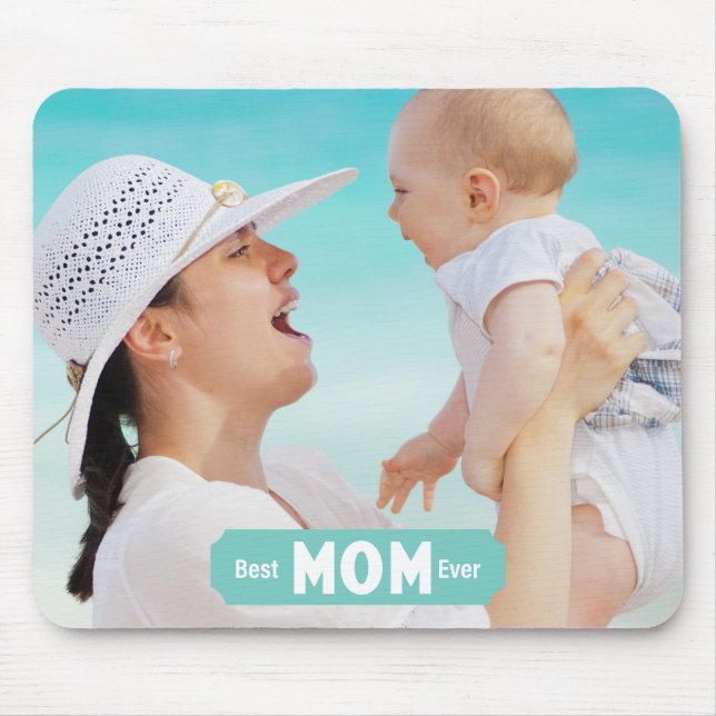 Anpassa Photo Best Mamma någonsin | MORS DAG Musmatta (Framsidan)