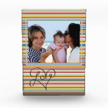 Anpassa Photo Block - Teckensnittshjärta i Kärlek