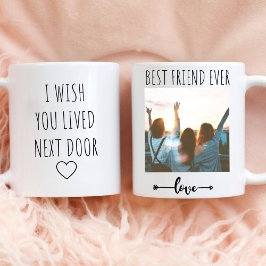 Anpassa Photo Wish du bodde bredvid Kaffemugg