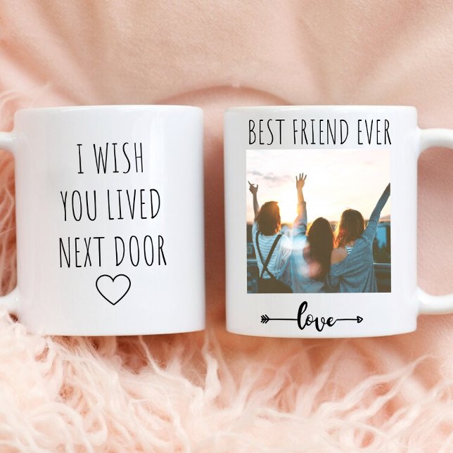 Anpassa Photo Wish du bodde bredvid Kaffemugg (Skapare uppladdad)