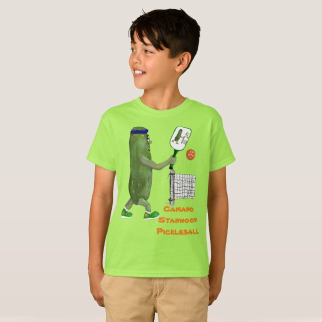 Anpassa pickleball roligt t shirt (Hel framsida)