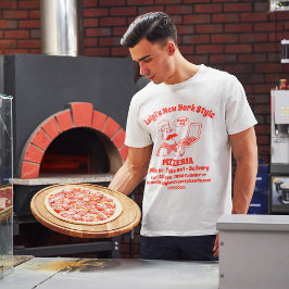 Anpassa Pizza Restaurang Detaljerad Grafik T Shirt