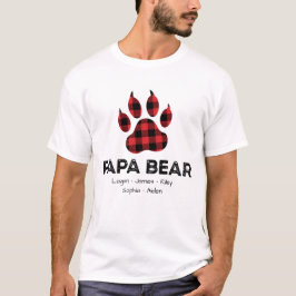 Anpassa Play Pappa Bear Fars dag T Shirt