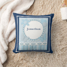 Anpassa Pojke Blue Butterflies Flower Heart