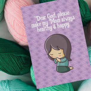 Anpassa Praying Woman till Mors dag Inbjudningar