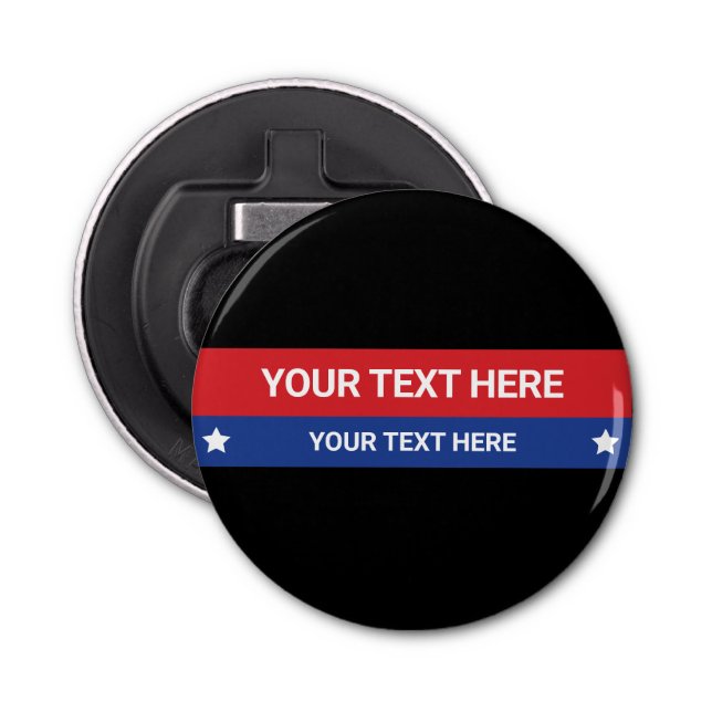 Anpassa president Val 2024 Politiskt tema Flasköppnare (Framsidan)