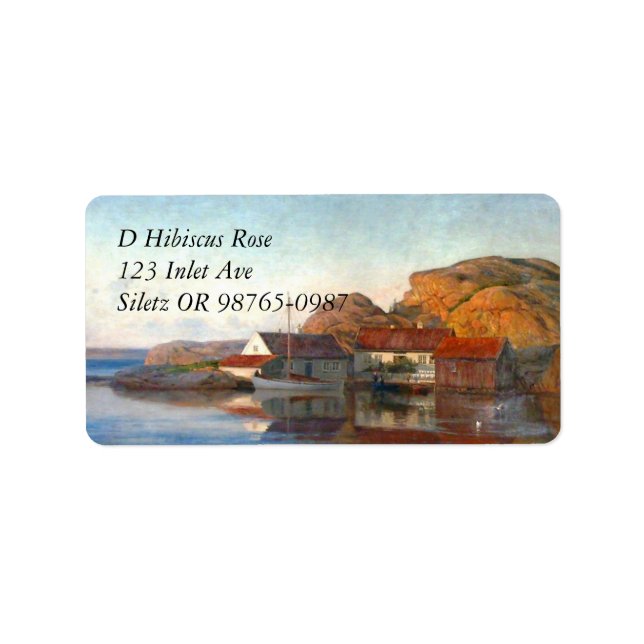 Anpassa produkt adressetikett (Framsidan)