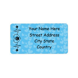 Anpassa pulsslag och Hund Adressetikett