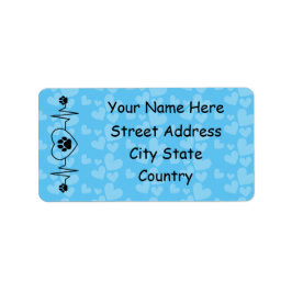 Anpassa pulsslag och Hund Adressetikett