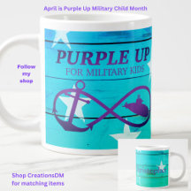 Anpassa Purple Up för militära barn Ubåt
