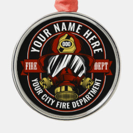 Anpassa Räddingen för brandsläckare i NAMN-brandbe Julgransprydnad Metall