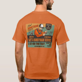 Anpassa Retro Handyman Service Promo T Shirt