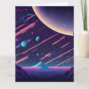 Anpassa - Retro Space-scen Kort