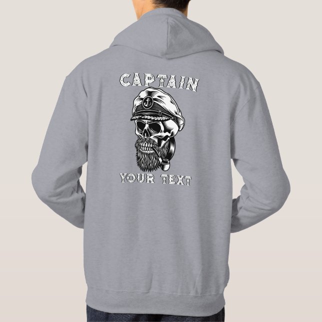 Anpassa röktpipa med trålbord hoodie (Baksida)