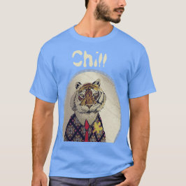 Anpassa Roligt Chill Tiger T-Shirt