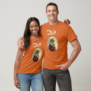 Anpassa Roligt Chill Tiger T-Shirt
