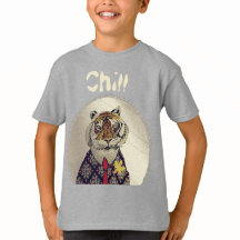Anpassa Roligt Chill Tiger T-Shirt