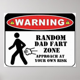 Anpassa roligt skämt pappa far DIY din text Poster