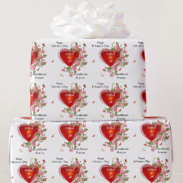 Anpassa Romantic Valentines Day Hearts Ro Presentpapper