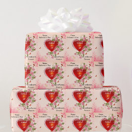 Anpassa Romantic Valentines Day Hearts Ro Presentpapper