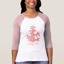 Anpassa Rosa coral Light Pastel-skärvor T Shirt